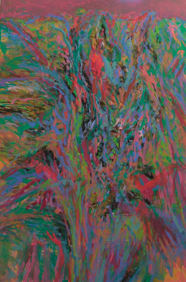 Yavapai 1 is an original oil on canvas painting measuring 36 � 24 inches, completed in 2017 by American Expressionist Landscape painter Bud Holman.