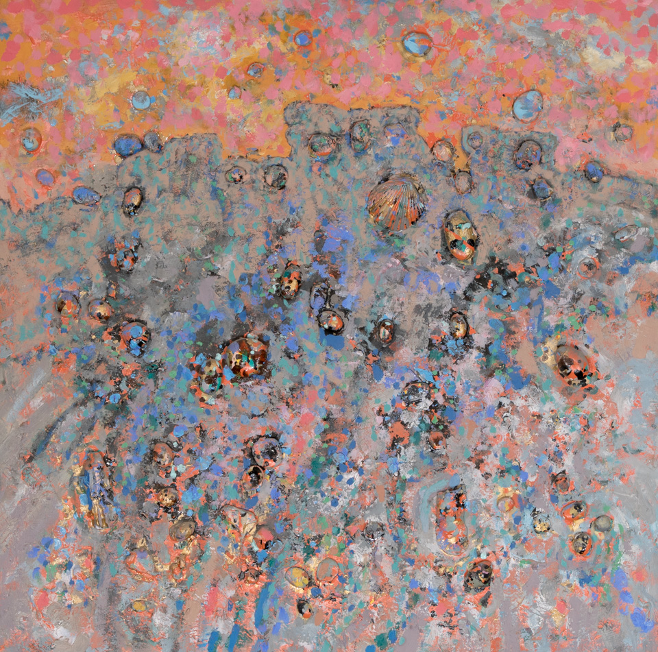 Mesa Landscape is an original oil on panel painting measuring 30 � 30 inches, completed in 1970 by American Expressionist Landscape painter Bud Holman.