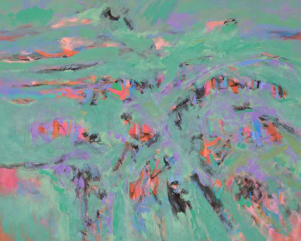 Indian Gulch #2 is an original oil on canvas painting measuring 24 � 30 inches, completed in 2013 by American Expressionist Landscape painter Bud Holman.