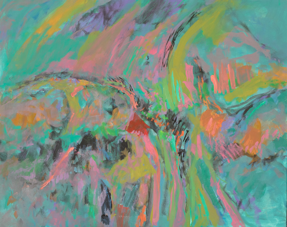 Tubac Summer #3 is an original oil on canvas painting measuring 24 � 30 inches, completed in 2015 by American Expressionist Landscape painter Bud Holman.