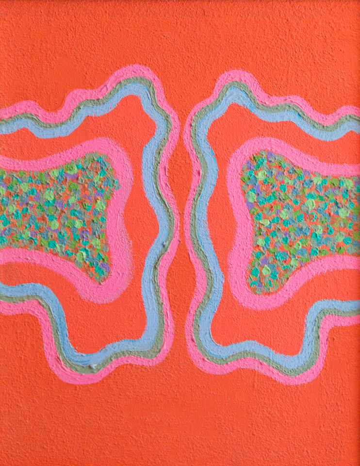 untitled is an original oil on canvas painting measuring 17.5 × 13.5 inches, completed in 1970 by American Expressionist Landscape painter Bud Holman.