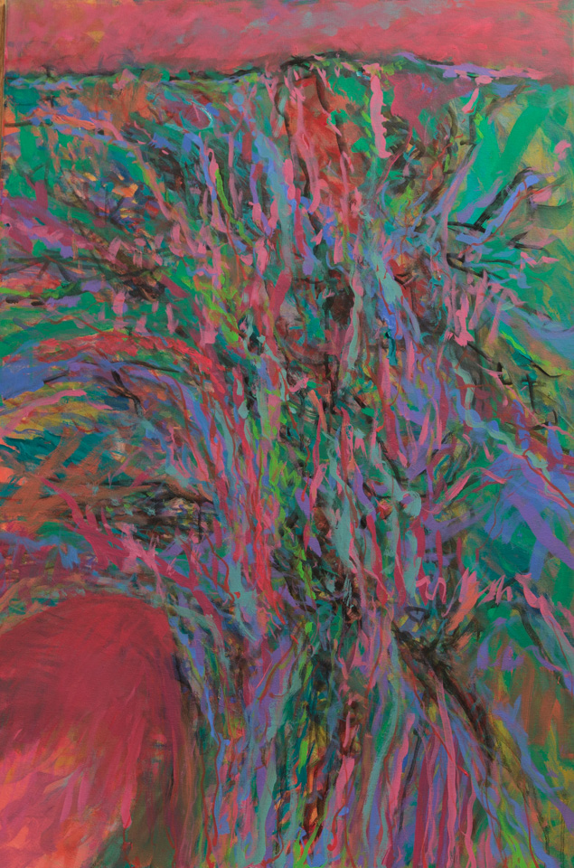 Yavapai 3 is an original oil on canvas painting measuring 36 × 24 inches, completed in 2017 by American Expressionist Landscape painter Bud Holman.
