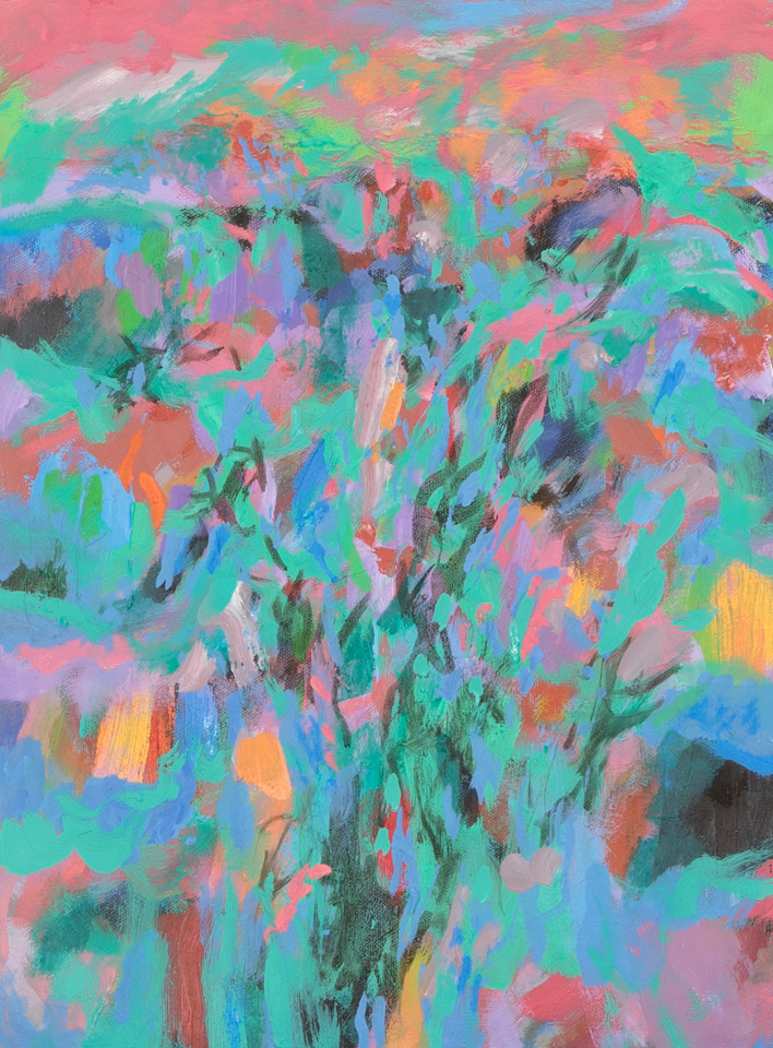Nogales #187 is an original oil on canvas painting measuring 16 × 12 inches, completed in 2015 by American Expressionist Landscape painter Bud Holman.