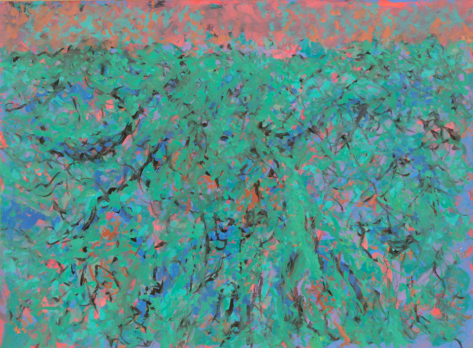 Southern Arizona Landscape is an original oil on rag paper painting measuring 22 × 30 inches, completed in 2012 by American Expressionist Landscape painter Bud Holman.