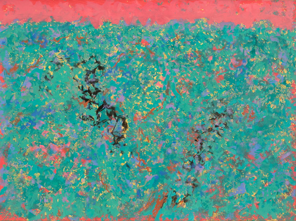 Southern Arizona Landscape #7 is an original oil on rag paper painting measuring 22 × 30 inches, completed in 2012 by American Expressionist Landscape painter Bud Holman.
