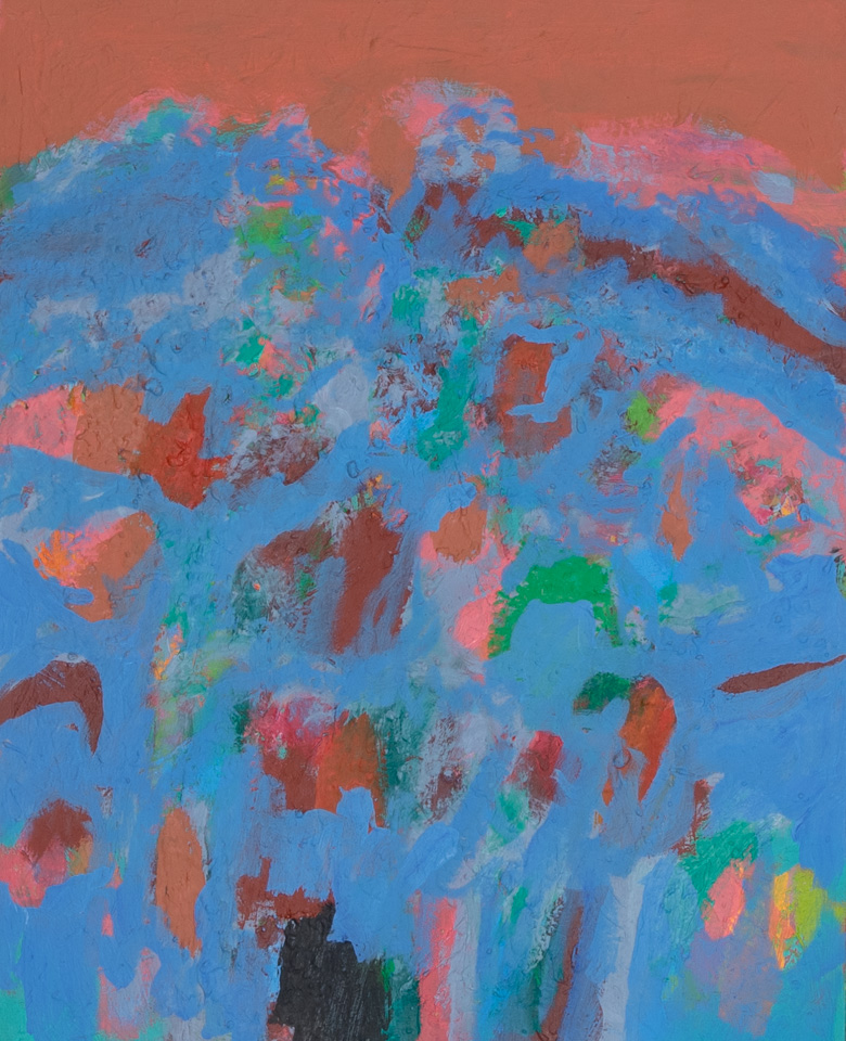 Nogales #239 is an original oil on canvas painting measuring 20 × 16 inches, completed in 2010 by American Expressionist Landscape painter Bud Holman.