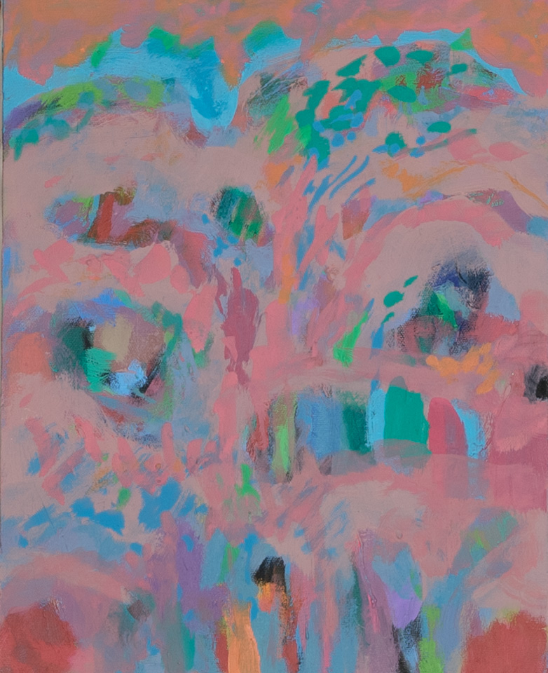 Nogales #242 is an original oil on canvas painting measuring 14 × 11 inches, completed in 2013 by American Expressionist Landscape painter Bud Holman.
