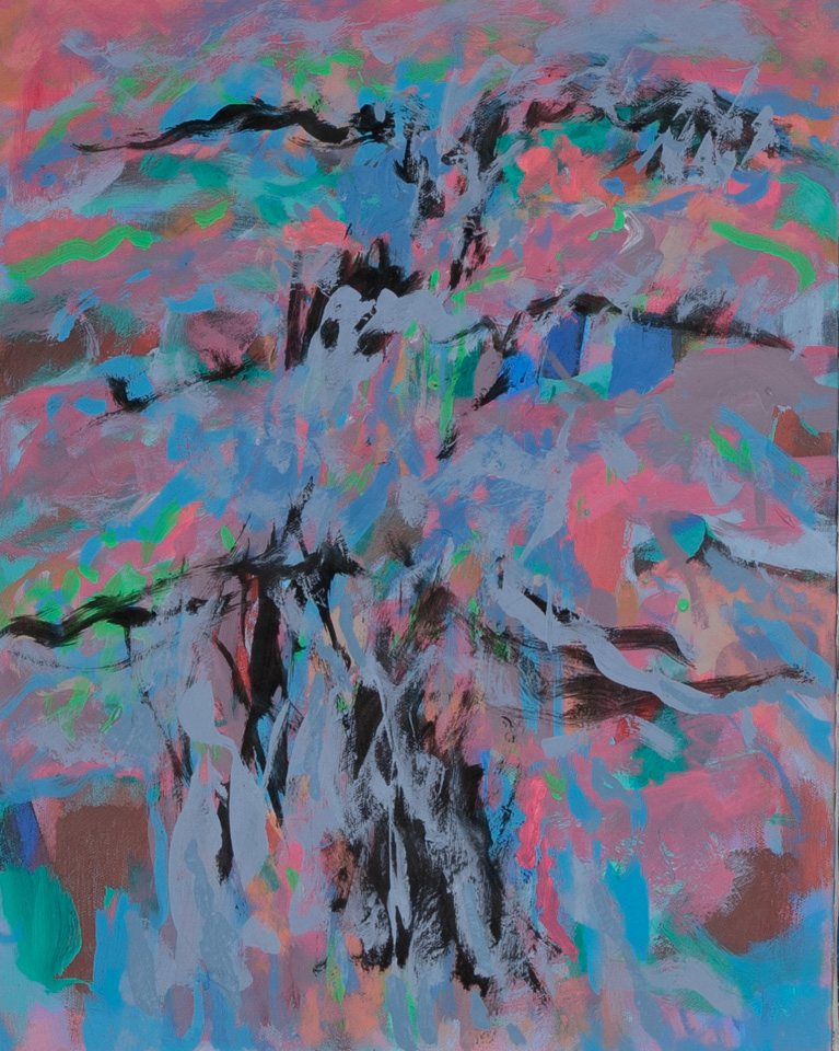 Nogales #247 is an original oil on canvas painting measuring 18 × 14 inches, completed in 2008 by American Expressionist Landscape painter Bud Holman.