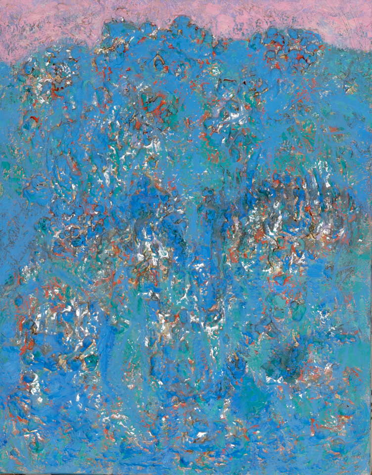 Morocco #53 is an original oil on canvas painting measuring 28 × 22 inches, completed in 1999 by American Expressionist Landscape painter Bud Holman.
