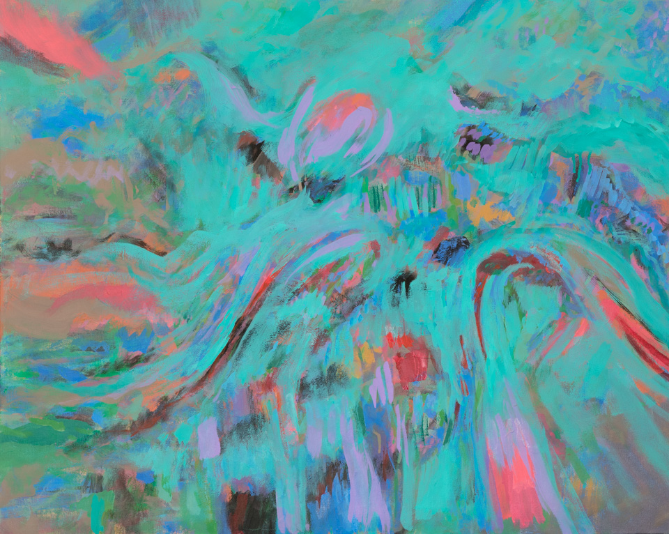 The Gulch, Bisbee #9 is an original oil on canvas painting measuring 24 × 30 inches, completed in 2010 by American Expressionist Landscape painter Bud Holman.