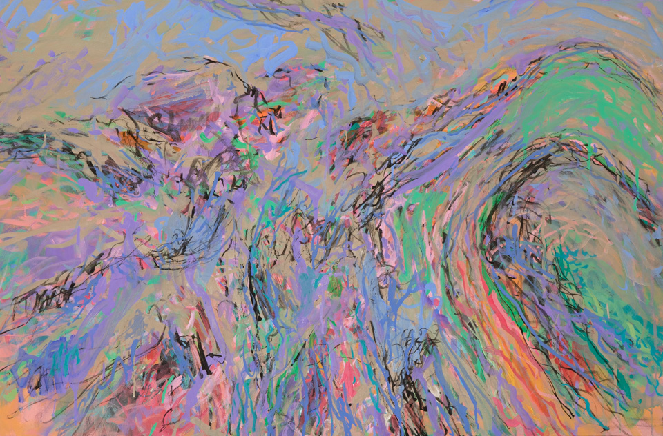  Betsy Snodgrass Spread near Tombstone, AZ is an original oil on canvas painting measuring 24 × 36 inches, completed in 2018 by American Expressionist Landscape painter Bud Holman.