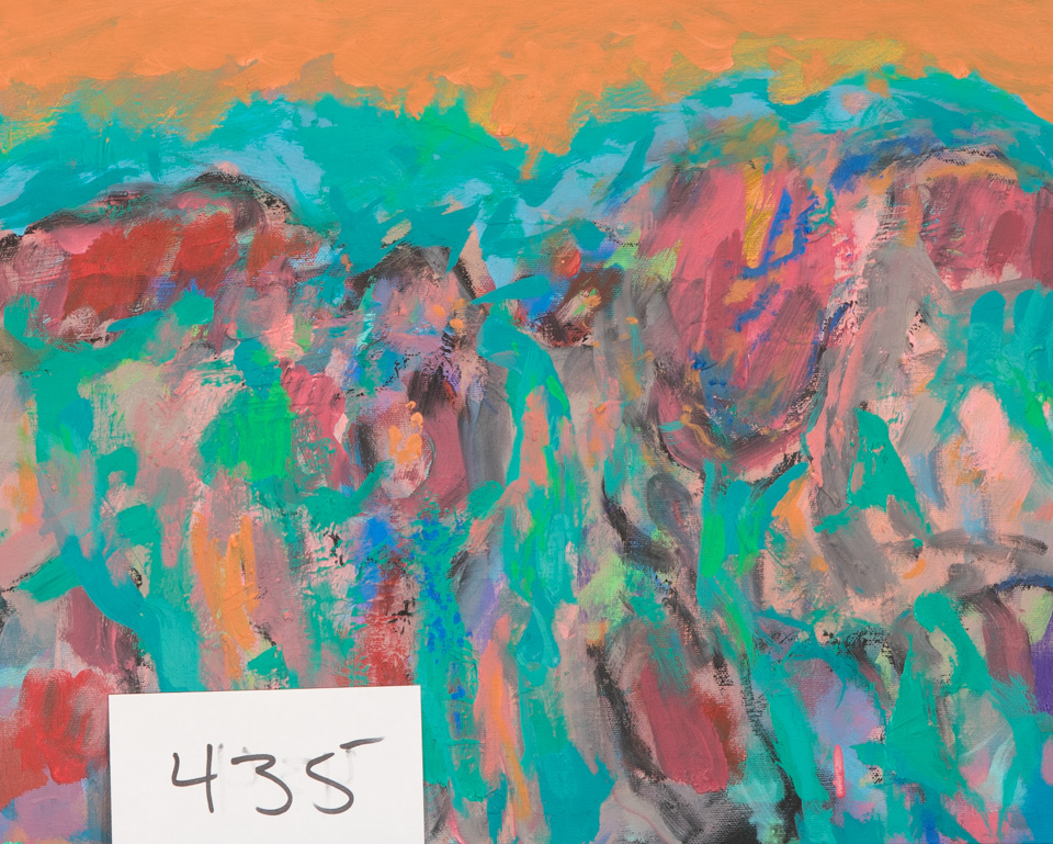 Rancho Hermosa #2 is an original oil on canvas painting measuring 14 × 18 inches, completed in 2013 by American Expressionist Landscape painter Bud Holman.