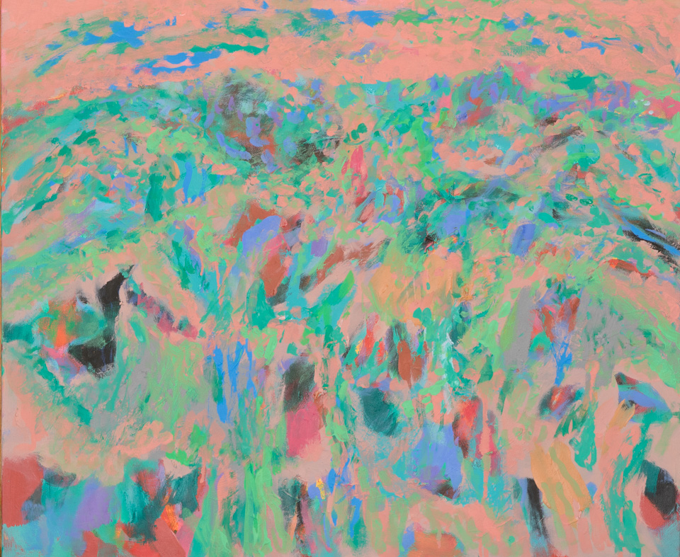 San Pedro Flats #3 is an original oil on canvas painting measuring 20 × 24 inches, completed in 2013 by American Expressionist Landscape painter Bud Holman.