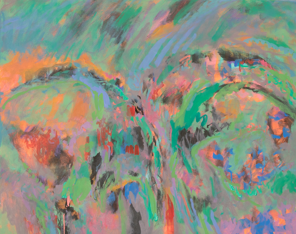 Cochise Co. Tombstone, AZ #2 is an original oil on canvas painting measuring 24 × 30 inches, completed in 2017 by American Expressionist Landscape painter Bud Holman.