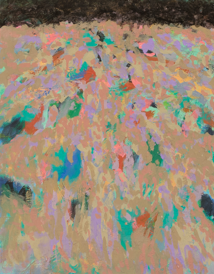 Nogales #58 is an original oil on panel painting measuring 18 × 14 inches, completed in 2007 by American Expressionist Landscape painter Bud Holman.