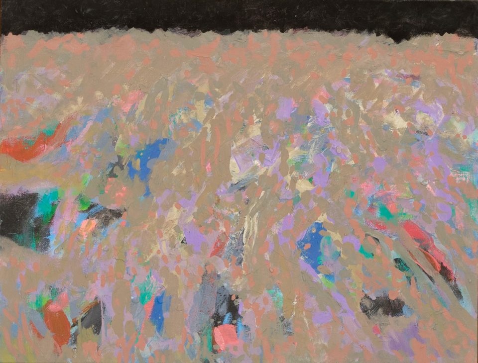 Nogales #57 is an original oil on panel painting measuring 14 × 18 inches, completed in 2007 by American Expressionist Landscape painter Bud Holman.