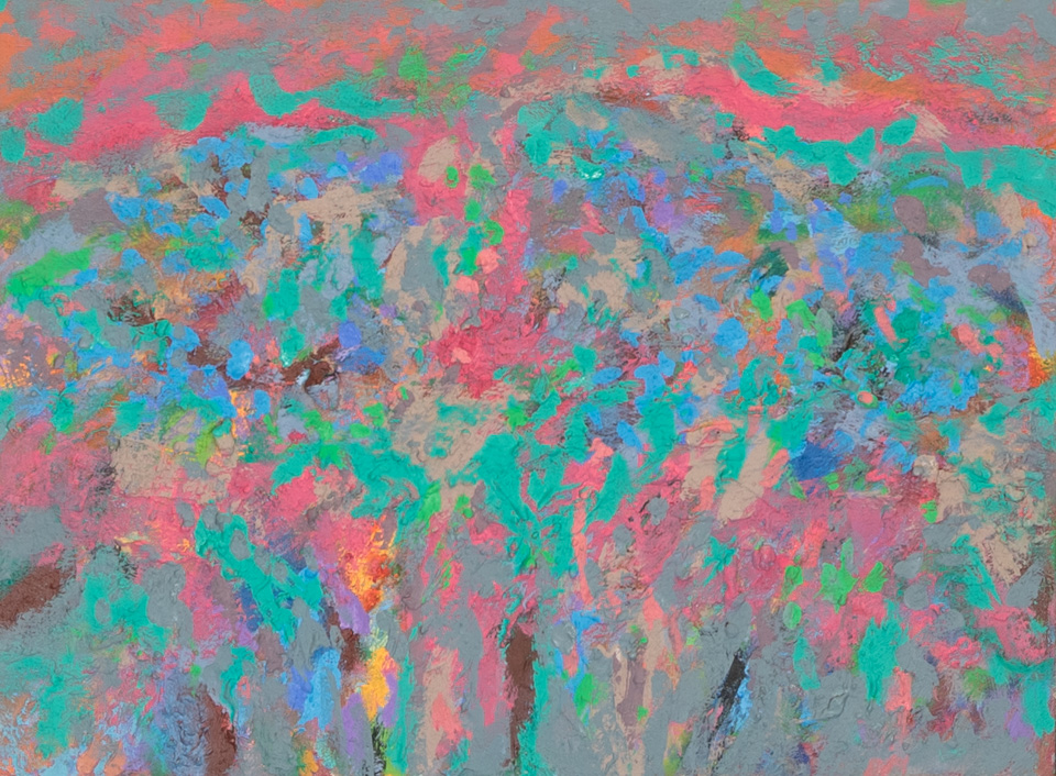 Rancho Hermosa #11 is an original oil on canvas painting measuring 12 × 16 inches, completed in 2016 by American Expressionist Landscape painter Bud Holman.