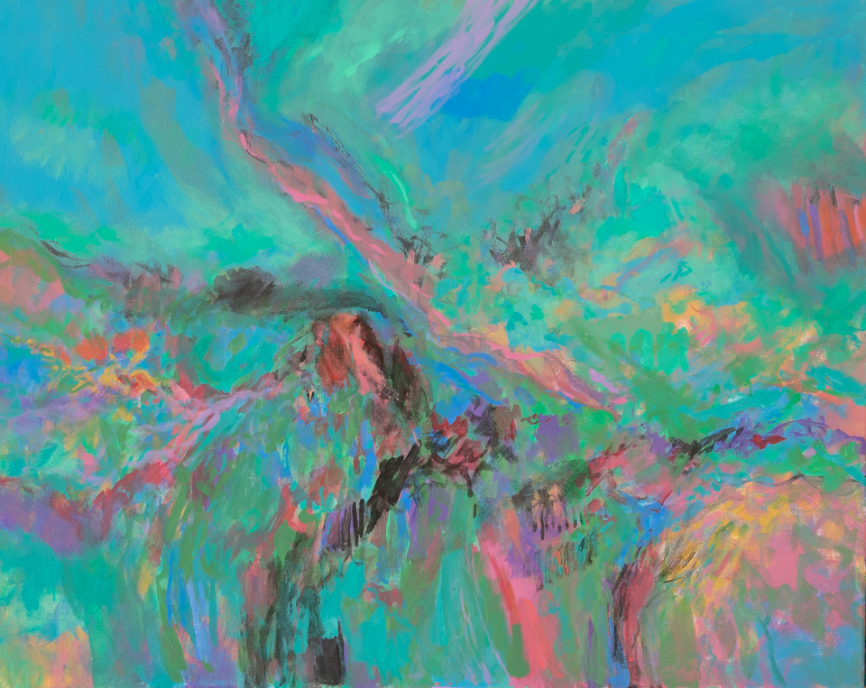 Shawnee #2 is an original oil on canvas painting measuring 24 × 30 inches, completed in 2016 by American Expressionist Landscape painter Bud Holman.