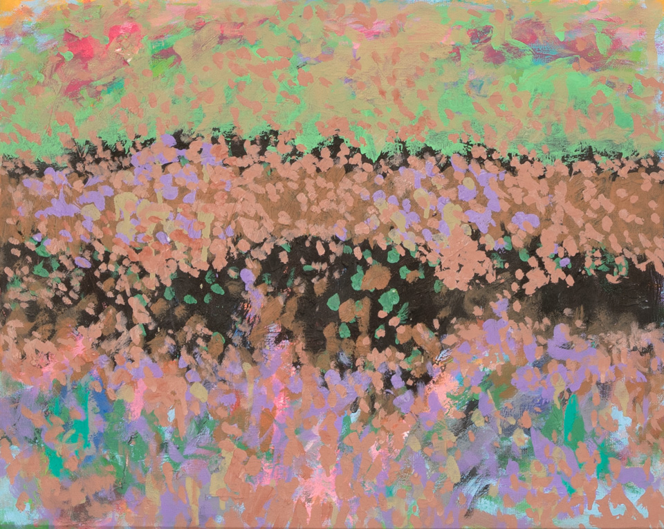 Nogales #123 is an original oil on panel painting measuring 16 × 20 inches, completed in 2006 by American Expressionist Landscape painter Bud Holman.