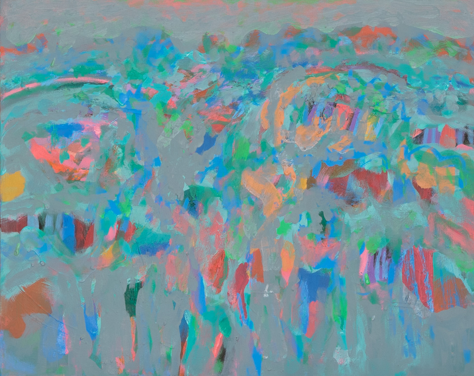 Nogales #141 is an original oil on canvas painting measuring 16 × 20 inches, completed in 2010 by American Expressionist Landscape painter Bud Holman.
