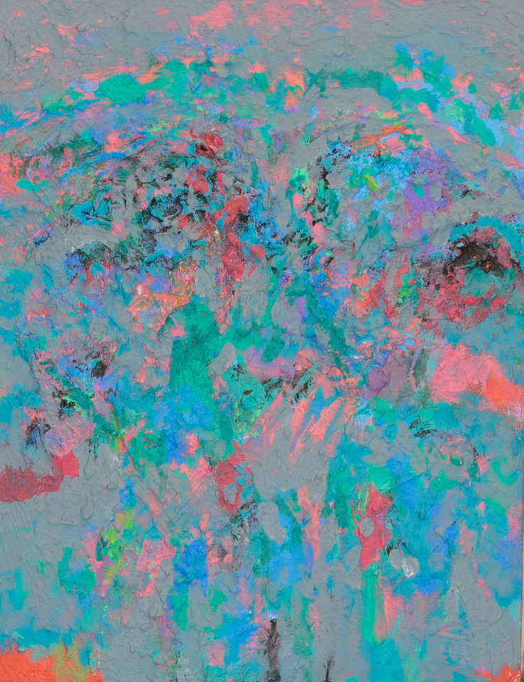 Tucson #3 is an original oil on canvas painting measuring 18 × 14 inches, completed in 1990 by American Expressionist Landscape painter Bud Holman.